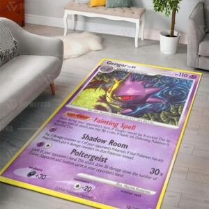 Pokemon Gengar Blanket Quilt Tumbler Rug 6