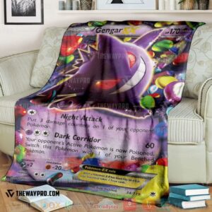 Pokemon Gengar Ex Phantom Forces Soft Blanket