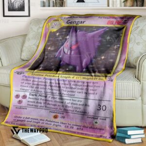Pokemon Gengar Holo 1St Edition Bedding Set And Quilt Blanket