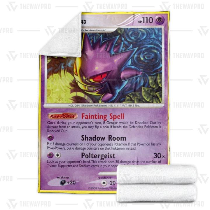 Pokemon Gengar Stormfront Blanket Pokemon Gengar Stormfront Blanket