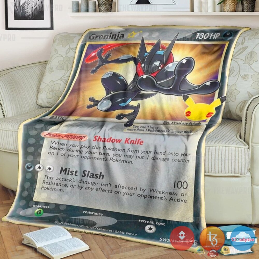 Pokemon Greninja Star Blanket 5 Pokemon Greninja Star Blanket 5