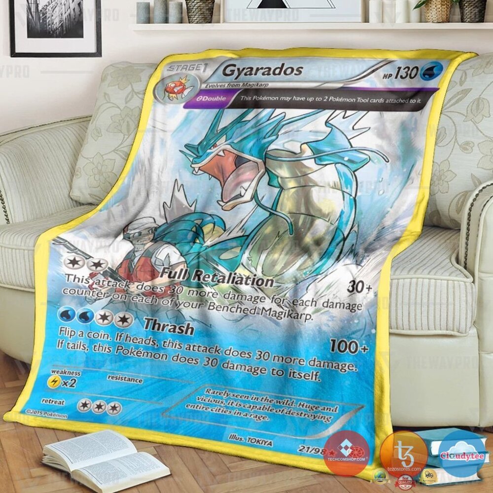 Pokemon Gyarados Ancient Origins Blanket 4 Pokemon Gyarados Ancient Origins Blanket 4