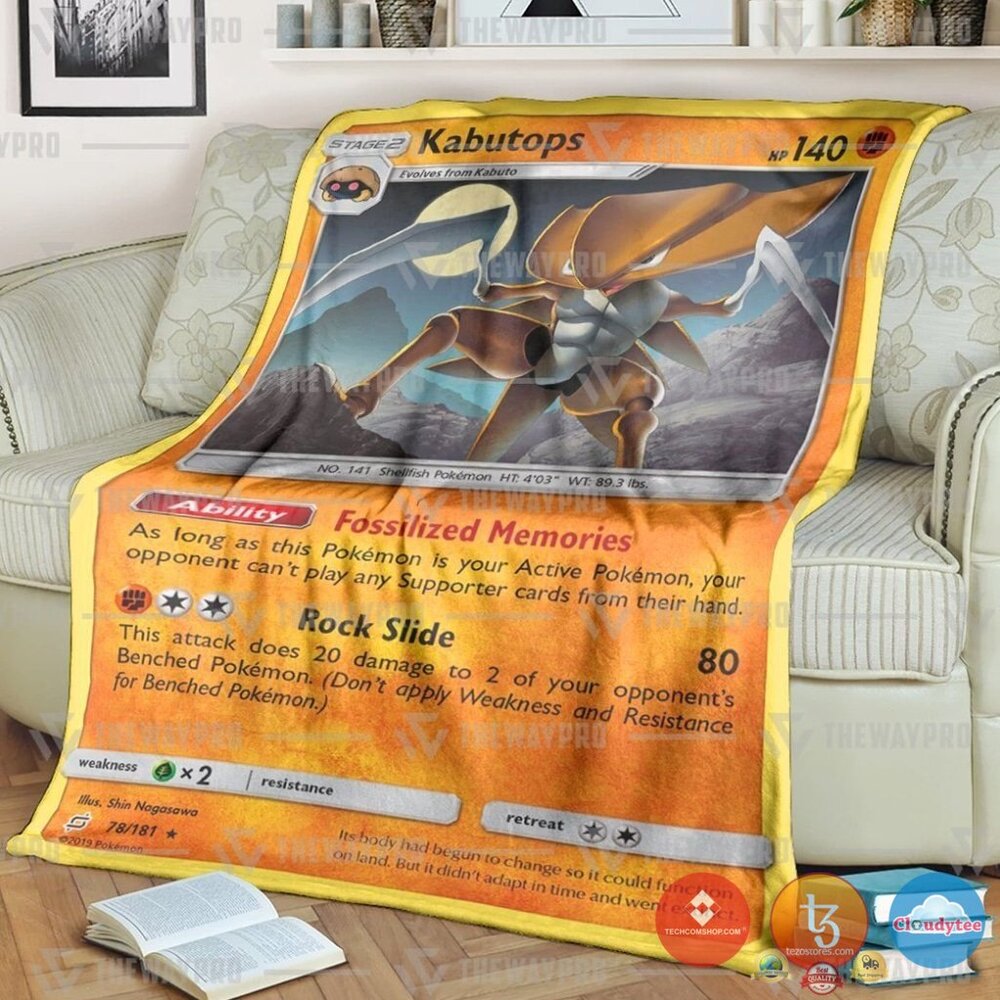 Pokemon Kabutops Team Up Blanket Pokemon Kabutops Team Up Blanket