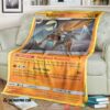 Pokemon Kabutops Team Up Soft Blanket