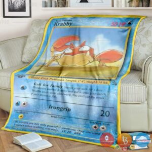 Pokemon Krabby Blanket