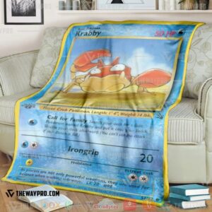 Pokemon Krabby Soft Blanket 4