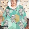 Pokemon Kubfu Fleece Hoodie Blanket