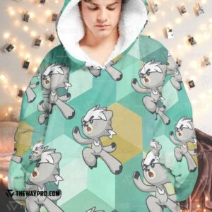 Pokemon Kubfu Fleece Hoodie Blanket