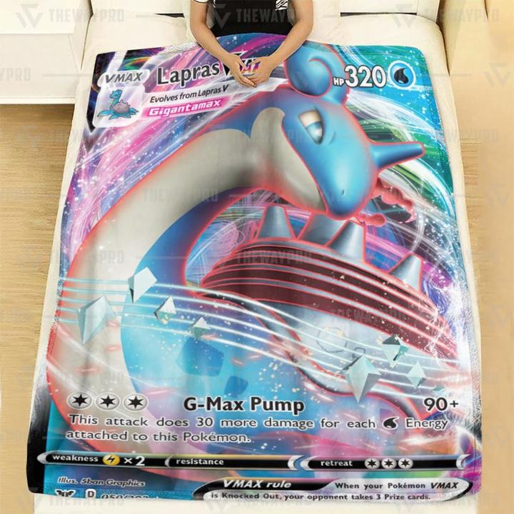 Pokemon Lapras Vmax Blanket Pokemon Lapras Vmax Blanket