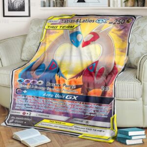 Pokemon Latias And Latios Gx Team Up Blanket