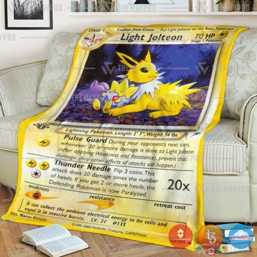 Pokemon Light Jolteon Neo Destiny Blanket 4 Pokemon Light Jolteon Neo Destiny Blanket 4