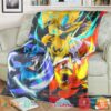Pokemon Lightning Fire Water Blanket 3