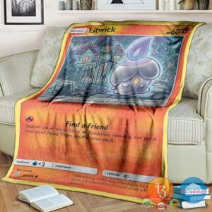 Pokemon Litwick Unified Minds Blanket