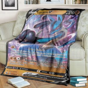 Pokemon Lucario V Blanket