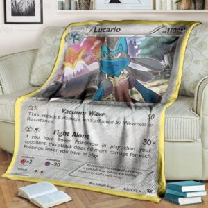 Pokemon Lucario Xy Fates Collide Blanket 4