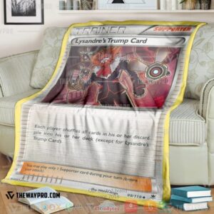 Pokemon LysandreS Trump Card Phantom Forces Soft Blanket