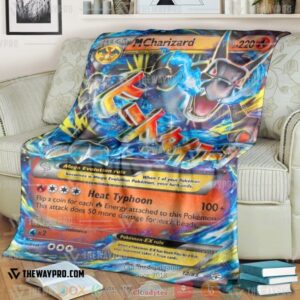 Pokemon M Charizard Ex A%C2%B7 Generations Soft Blanket