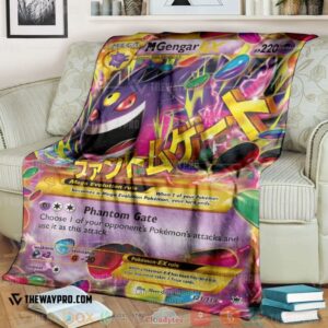 Pokemon M Gengar Ex Phantom Forces Soft Blanket