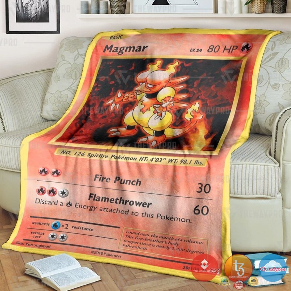 Pokemon Magmar Evolutions Blanket Pokemon Magmar Evolutions Blanket