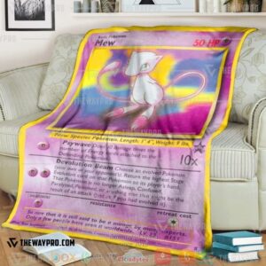 Pokemon Mew Wizards Black Star Soft Blanket