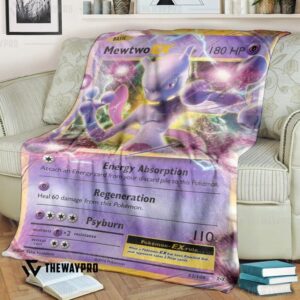 Pokemon Mewtwo Ex Evolutions Bedding Set And Quilt Blanket