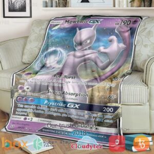 Pokemon Mewtwo Gx Blanket 3