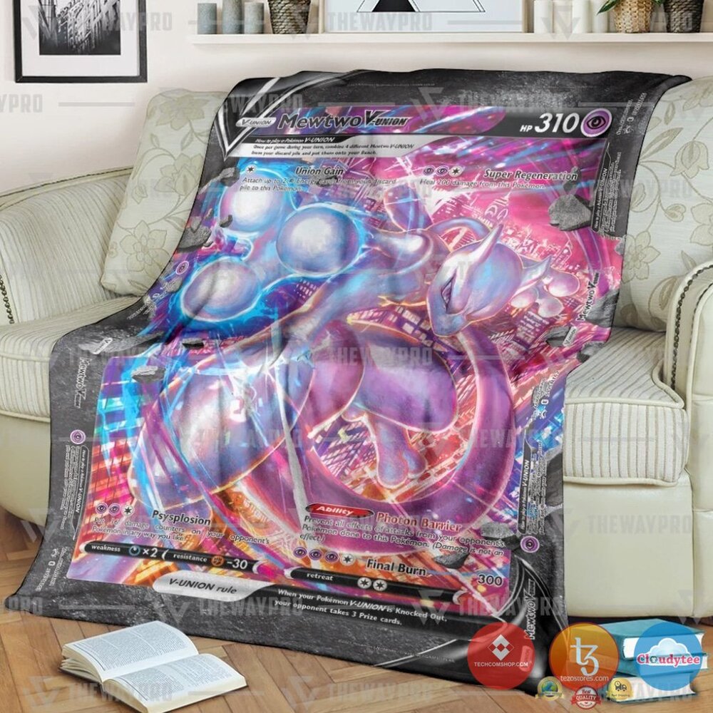 Pokemon Mewtwo V Union Blanket Pokemon Mewtwo V Union Blanket
