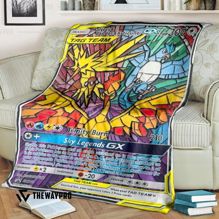 Pokemon Moltres Zapdos Articuno Gx Bedding Set And Quilt Blanket Pokemon Moltres Zapdos Articuno Gx Bedding Set And Quilt Blanket