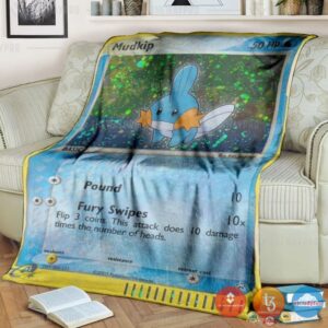Pokemon Mudkip Holo Blanket