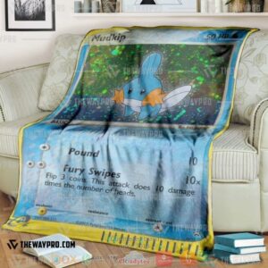 Pokemon Mudkip Holo Soft Blanket 4