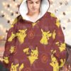 Pokemon Pikachu Fleece Hoodie Blanket