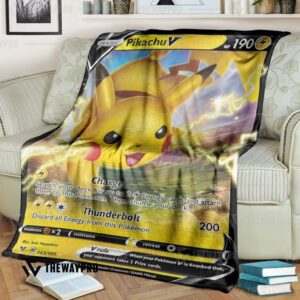 Pokemon Pikachu V Vivid Voltage Bedding Set And Quilt Blanket