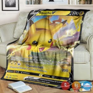 Pokemon Pikachu V Vivid Voltage Blanket