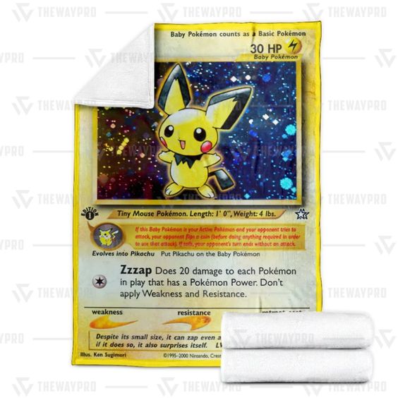 Pokemon Pkm Pichu Soft Blanket Pokemon Pkm Pichu Soft Blanket