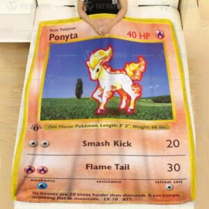 Pokemon Ponyta Soft Blanket 4