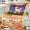 Pokemon Ponyta Soft Blanket 5