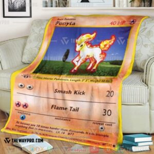 Pokemon Ponyta Soft Blanket 5
