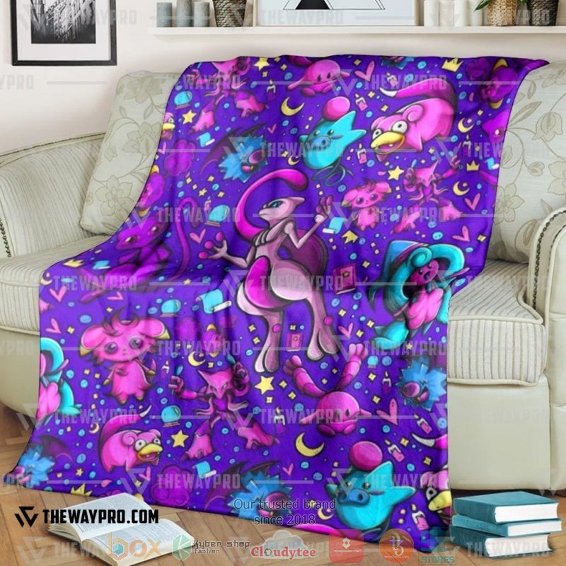 Pokemon Psychic Version 2 Featuring Mewtwo Soft Blanket 4 Pokemon Psychic Version 2 Featuring Mewtwo Soft Blanket 4