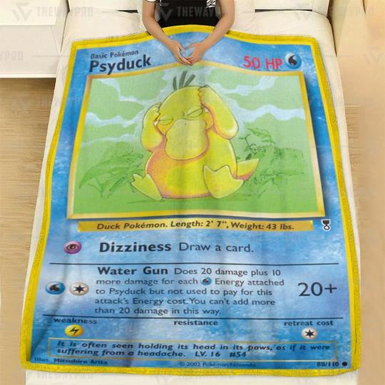Pokemon Psyduck Blanket Pokemon Psyduck Blanket