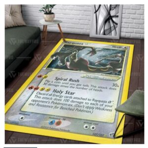 Pokemon Rayquaza Blanket Rug 4