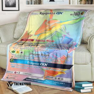 Pokemon Rayquaza Gx Celestial Storm Bedding Set And Quilt Blanket