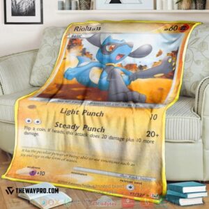 Pokemon Riolu Platinum Soft Blanket