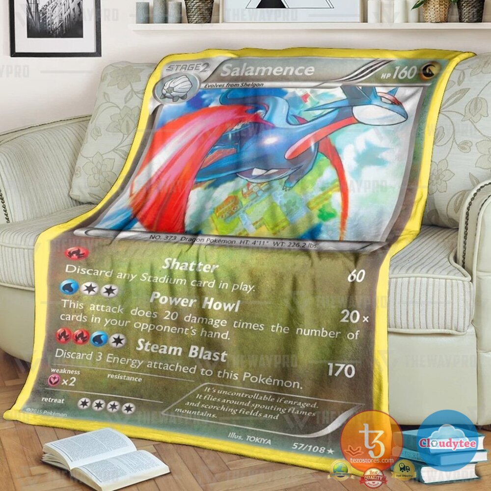 Pokemon Salamence Blanket 4 Pokemon Salamence Blanket 4