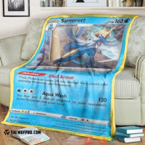 Pokemon Samurott Vivid Voltage Soft Blanket