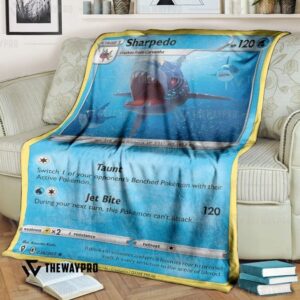 Pokemon Sharpedo Evolving Skies Bedding Set And Quilt Blanket