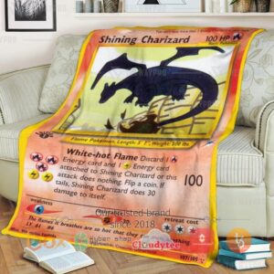 Pokemon Shining Charizard Blanket 3