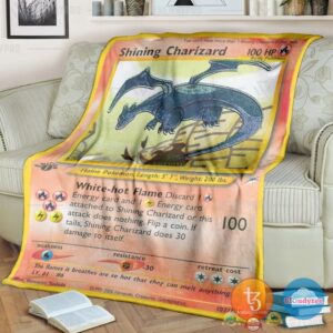 Pokemon Shining Charizard Neo Destiny Blanket