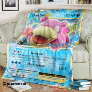 Pokemon Slowbroex Soft Blanket 4