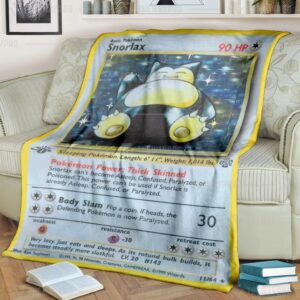 Pokemon Snorlax Blanket 4