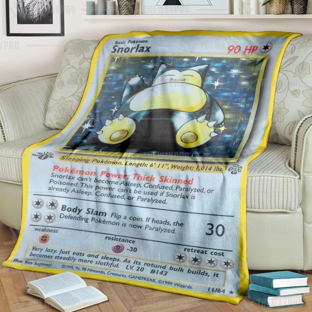 Pokemon Snorlax Blanket 4 Pokemon Snorlax Blanket 4